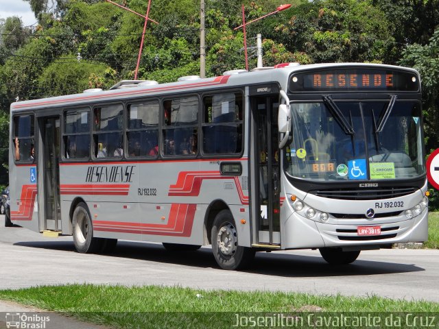 Viação Resendense RJ 192.032 na cidade de Resende, Rio de Janeiro, Brasil, por Josenilton  Cavalcante da Cruz. ID da foto: 1834820.