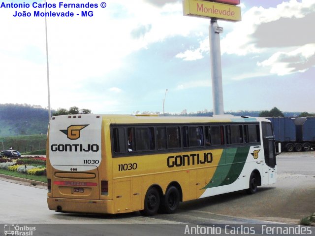 Empresa Gontijo de Transportes 11030 na cidade de João Monlevade, Minas Gerais, Brasil, por Antonio Carlos Fernandes. Número da foto: #1870539.