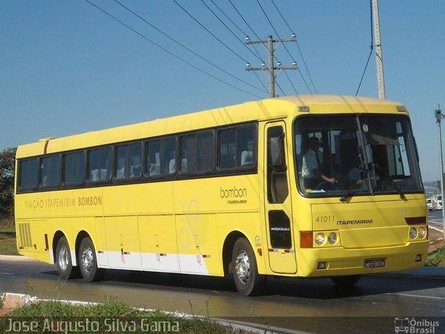 Viação Itapemirim 41011 na cidade de Brasília, Distrito Federal, Brasil, por José Augusto da Silva Gama. ID da foto: 1871850.