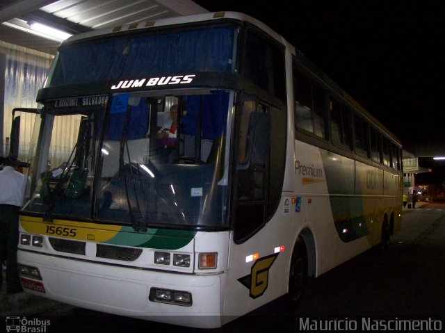 Empresa Gontijo de Transportes 15655 na cidade de Belo Horizonte, Minas Gerais, Brasil, por Maurício Nascimento. Número da foto: #1871212.