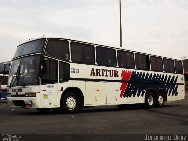 Aritur Turismo 310 na cidade de Aparecida, São Paulo, Brasil, por Jerônimo Diniz. ID da foto: 1870769.