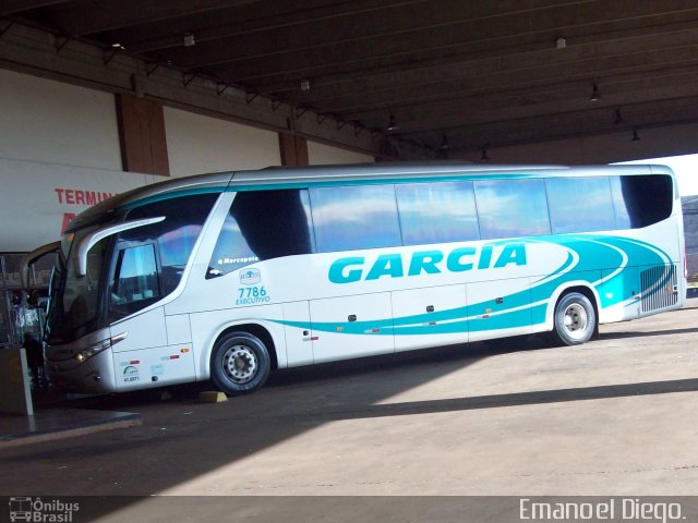 Viação Garcia 7786 na cidade de Apucarana, Paraná, Brasil, por Emanoel Diego.. Número da foto: #1870802.