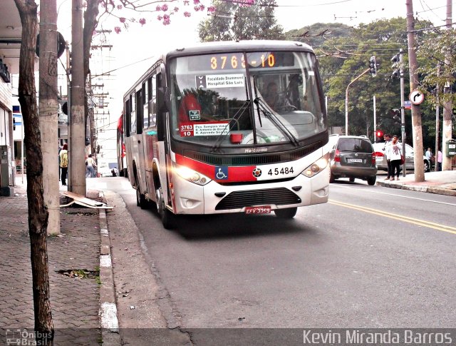 Transcooper > Norte Buss 4 5484 na cidade de São Paulo, São Paulo, Brasil, por Kevin Miranda Barros. ID da foto: 1873183.