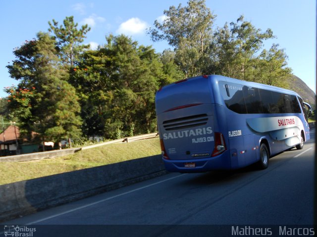 Viação Salutaris e Turismo RJ 193.011 na cidade de Petrópolis, Rio de Janeiro, Brasil, por Matheus  Marcos. ID da foto: 1872435.