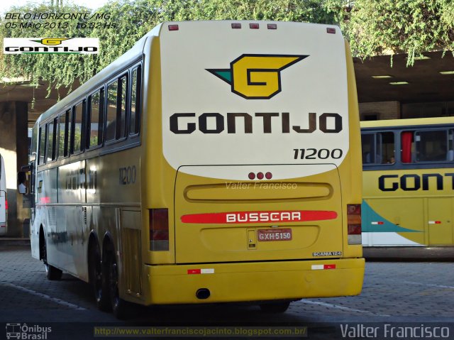 Empresa Gontijo de Transportes 11200 na cidade de Belo Horizonte, Minas Gerais, Brasil, por Valter Francisco. Número da foto: #1873429.