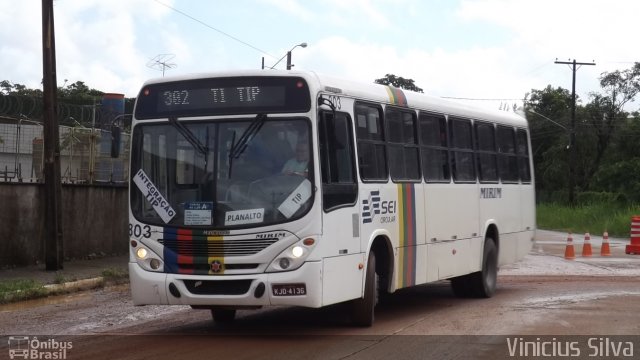 Viação Mirim 803 na cidade de Recife, Pernambuco, Brasil, por Vinicius Silva. ID da foto: 1873070.