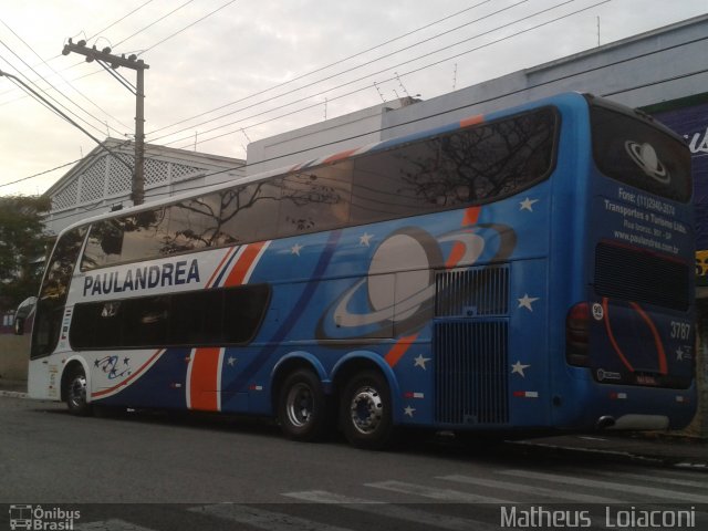Paulandrea Transportes e Turismo 3787 na cidade de Taubaté, São Paulo, Brasil, por Matheus  Loiaconi dos Santos. Número da foto: #1872603.