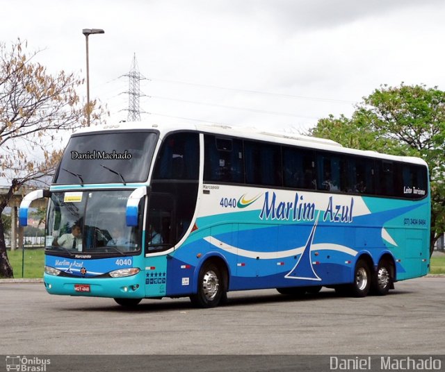 Marlim Azul Turismo 4040 na cidade de Vitória, Espírito Santo, Brasil, por Daniel  Machado. Número da foto: #1873594.