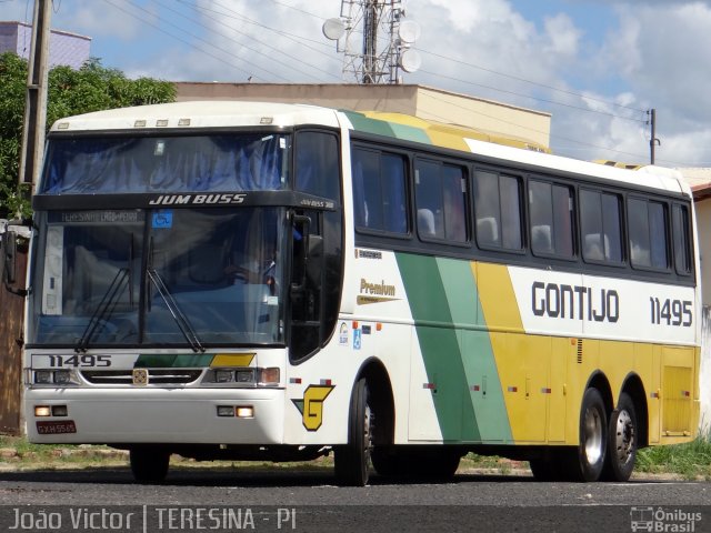 Empresa Gontijo de Transportes 11495 na cidade de Teresina, Piauí, Brasil, por João Victor. ID da foto: 1875989.