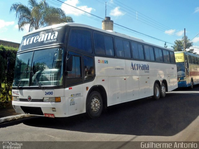 Acreana Turismo 3490 na cidade de Araxá, Minas Gerais, Brasil, por Guilherme Antonio. Número da foto: #1875331.