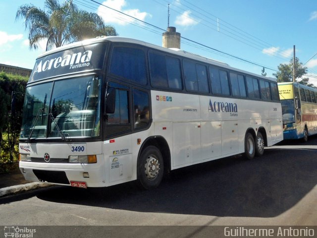 Acreana Turismo 3490 na cidade de Araxá, Minas Gerais, Brasil, por Guilherme Antonio. ID da foto: 1875331.