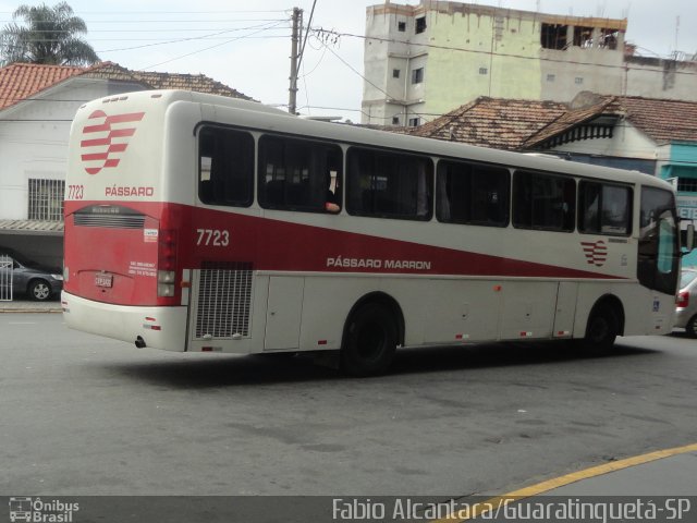 Empresa de Ônibus Pássaro Marron 7723 na cidade de Aparecida, São Paulo, Brasil, por Fabio Alcantara. ID da foto: 1874663.