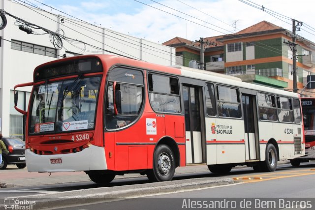 Nova Aliança 4 > Empresa de Transportes Novo Horizonte 4 4240 na cidade de São Paulo, São Paulo, Brasil, por Alessandro de Bem Barros. Número da foto: #1874725.