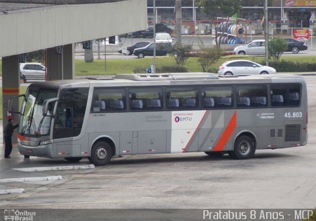 Empresa de Ônibus Pássaro Marron 45.803 na cidade de Mogi das Cruzes, São Paulo, Brasil, por Cristiano Soares da Silva. ID da foto: 1874459.