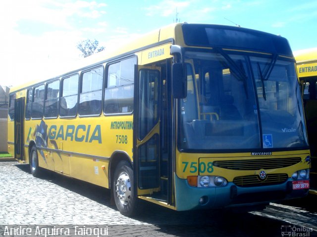 Viação Garcia 7508 na cidade de Londrina, Paraná, Brasil, por André Aguirra Taioqui. Número da foto: #1875262.