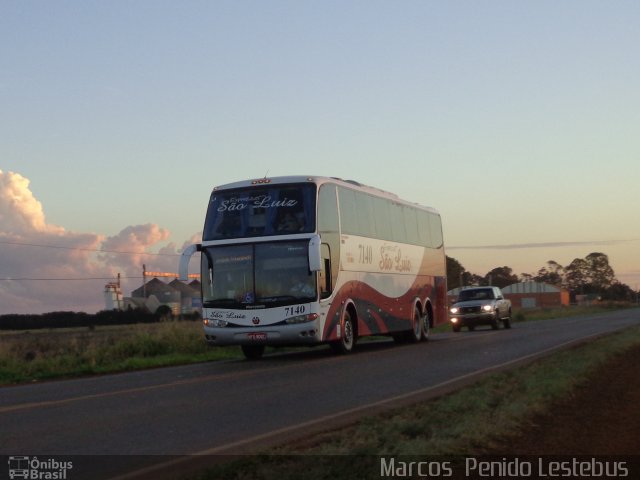 Expresso São Luiz 7140 na cidade de Campo Verde, Mato Grosso, Brasil, por Marcos  Penido. Número da foto: #1878165.