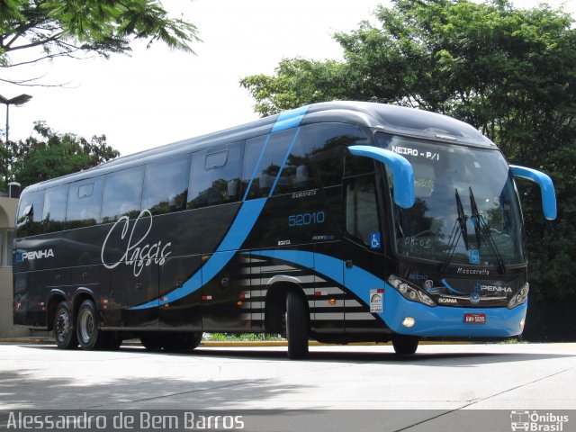 Empresa de Ônibus Nossa Senhora da Penha 52010 na cidade de São Paulo, São Paulo, Brasil, por Alessandro de Bem Barros. Número da foto: #1877908.