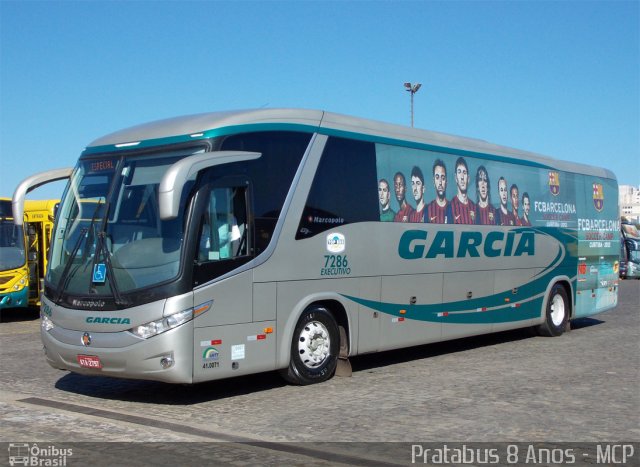 Viação Garcia 7286 na cidade de Londrina, Paraná, Brasil, por Cristiano Soares da Silva. Número da foto: #1876543.