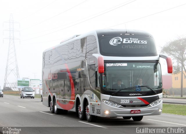Trans Express 3535 na cidade de Curitiba, Paraná, Brasil, por Paulo Roberto Chulis. Número da foto: #1876840.