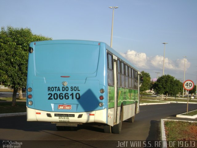 Rota do Sol Turismo 206610 na cidade de Riacho Fundo II, Distrito Federal, Brasil, por Jefferson Willian da Silva de Sousa. Número da foto: #1879203.