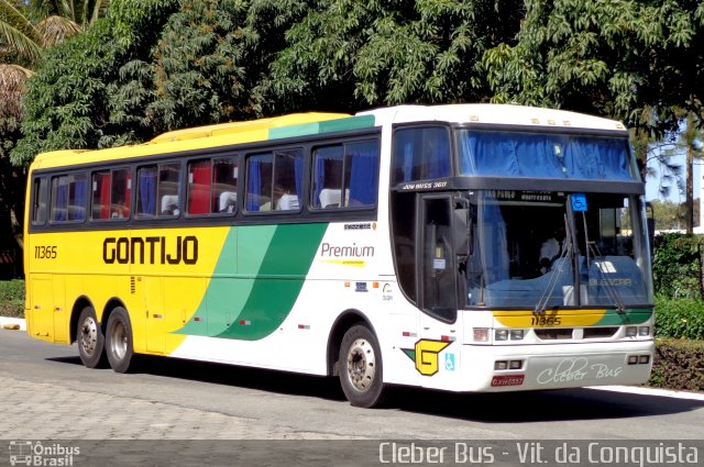 Empresa Gontijo de Transportes 11365 na cidade de Vitória da Conquista, Bahia, Brasil, por Cleber Bus. ID da foto: 1878591.