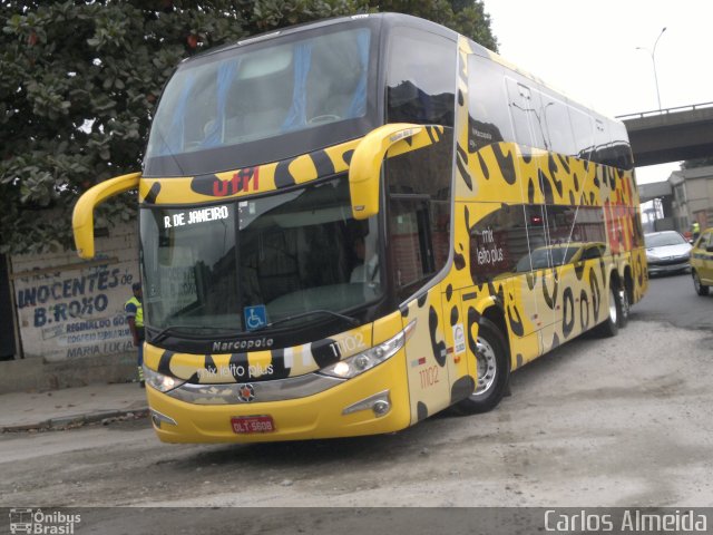 UTIL - União Transporte Interestadual de Luxo 11102 na cidade de Rio de Janeiro, Rio de Janeiro, Brasil, por Carlos Almeida. Número da foto: #1878767.