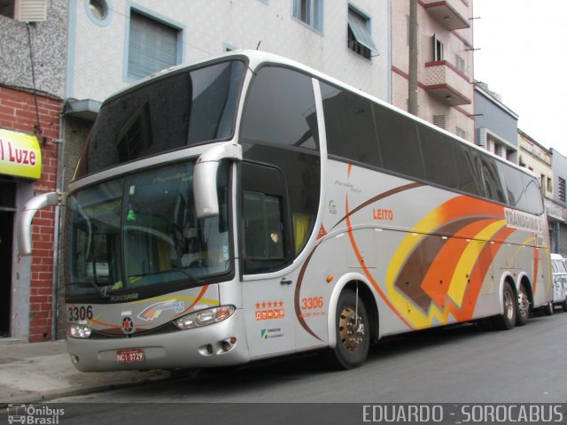 Transgiro Turismo 3306 na cidade de São Paulo, São Paulo, Brasil, por EDUARDO - SOROCABUS. ID da foto: 1881259.