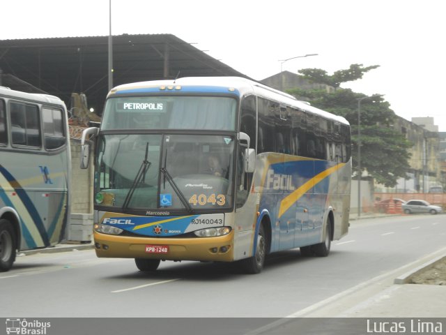 Fácil Transportes e Turismo RJ 140.043 na cidade de Rio de Janeiro, Rio de Janeiro, Brasil, por Lucas Lima. ID da foto: 1881560.