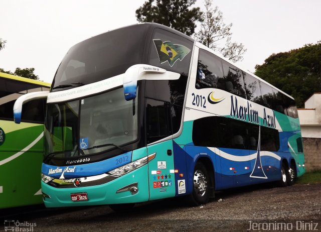 Marlim Azul Turismo 2012 na cidade de Aparecida, São Paulo, Brasil, por Jerônimo Diniz. Número da foto: #1882782.