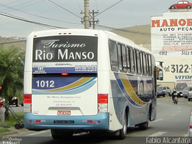 Rio Manso Transportes 1012 na cidade de Guaratinguetá, São Paulo, Brasil, por Fabio Alcantara. ID da foto: 1883563.