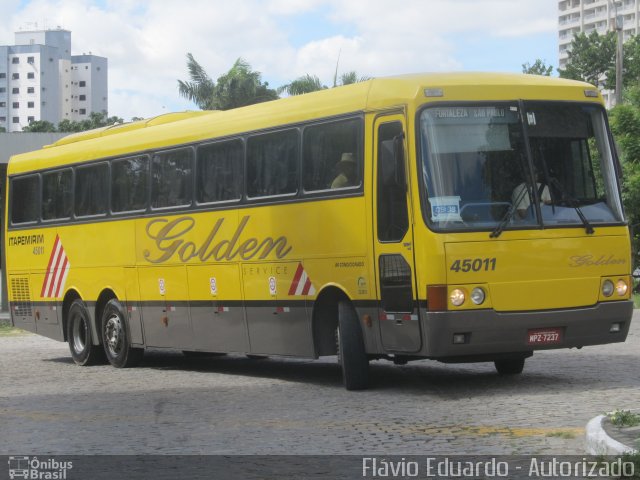 Viação Itapemirim 45011 na cidade de Fortaleza, Ceará, Brasil, por Rafael Castro Fontenele. Número da foto: #1885424.