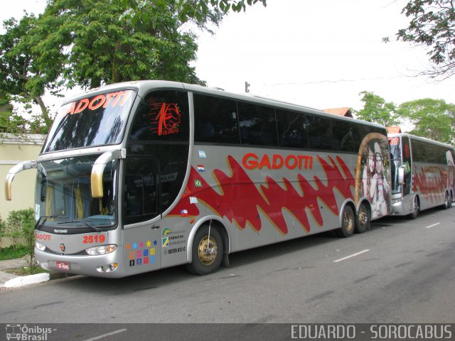Auto Viação Gadotti 2519 na cidade de São Paulo, São Paulo, Brasil, por EDUARDO - SOROCABUS. Número da foto: #1884602.
