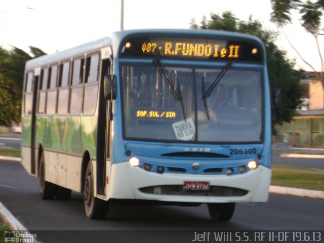 Rota do Sol Turismo 206300 na cidade de Riacho Fundo II, Distrito Federal, Brasil, por Jefferson Willian da Silva de Sousa. Número da foto: #1885212.