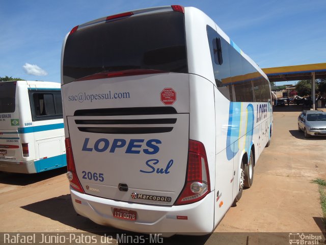 LopeSul Transportes - Lopes e Oliveira Transportes e Turismo - Lopes Sul 2065 na cidade de Querência, Mato Grosso, Brasil, por RAFAEL  JUNIO FONSECA. Número da foto: #1884920.