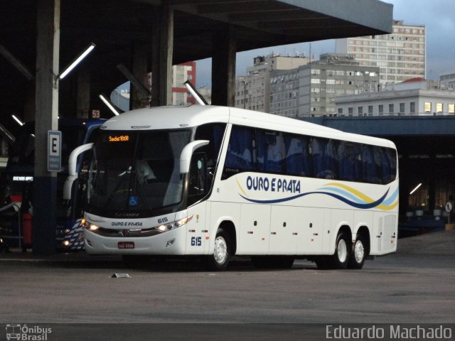 Viação Ouro e Prata 615 na cidade de Porto Alegre, Rio Grande do Sul, Brasil, por Eduardo Machado. Número da foto: #1885957.