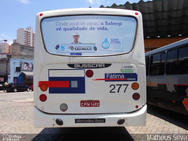 Nossa Senhora de Fátima Auto Ônibus 277 na cidade de Bragança Paulista, São Paulo, Brasil, por Matheus Silva. ID da foto: 1885233.