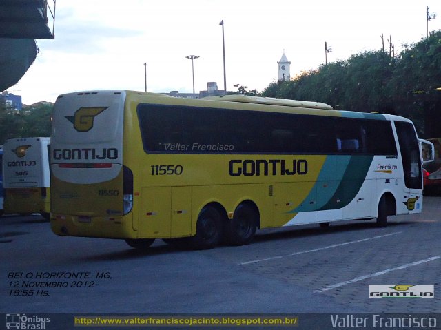 Empresa Gontijo de Transportes 11550 na cidade de Belo Horizonte, Minas Gerais, Brasil, por Valter Francisco. Número da foto: #1887075.