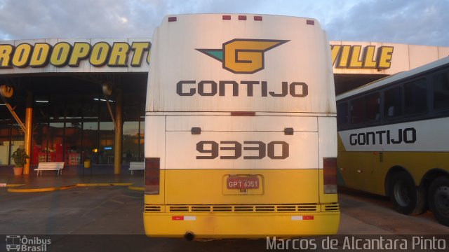 Empresa Gontijo de Transportes 9330 na cidade de Perdões, Minas Gerais, Brasil, por Marcos de Alcantara Pinto. Número da foto: #1886974.