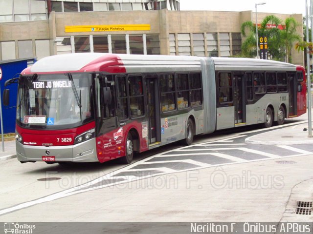 VIP - Unidade Guarapiranga 7 3829 na cidade de São Paulo, São Paulo, Brasil, por Nerilton F.  ônibus. Número da foto: #1888903.