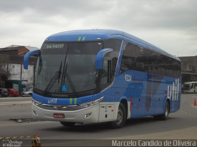 UTIL - União Transporte Interestadual de Luxo 9224 na cidade de Rio de Janeiro, Rio de Janeiro, Brasil, por Marcelo Candido de Oliveira. Número da foto: #1889647.