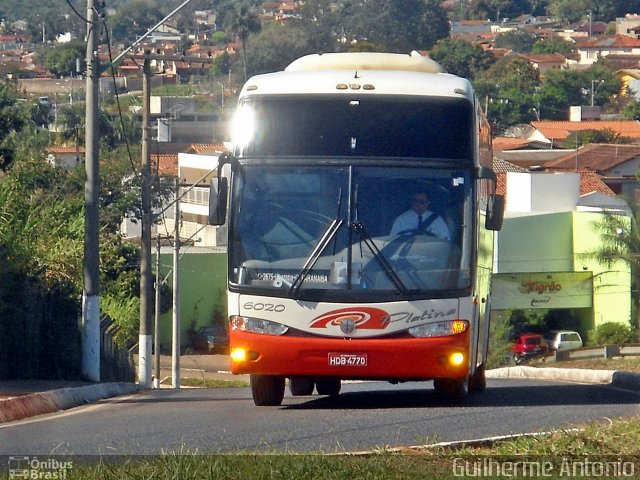 Viação Platina 6020 na cidade de Araxá, Minas Gerais, Brasil, por Guilherme Antonio. ID da foto: 1889080.