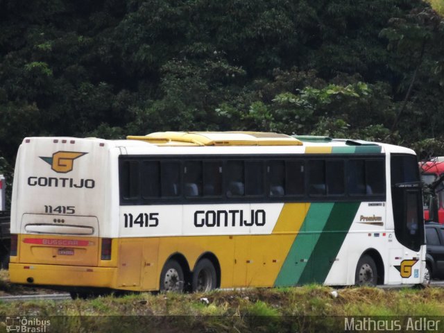 Empresa Gontijo de Transportes 11415 na cidade de Belo Horizonte, Minas Gerais, Brasil, por Matheus Adler. ID da foto: 1836369.