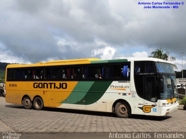 Empresa Gontijo de Transportes 11365 na cidade de João Monlevade, Minas Gerais, Brasil, por Antonio Carlos Fernandes. ID da foto: 1836349.