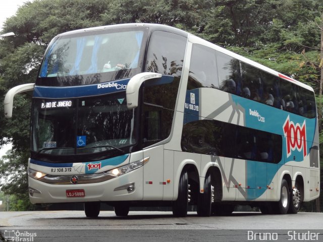 Auto Viação 1001 RJ 108.312 na cidade de São Paulo, São Paulo, Brasil, por Bruno   Studer. Número da foto: #1837152.