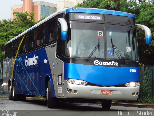 Viação Cometa 7662 na cidade de São Paulo, São Paulo, Brasil, por Bruno   Studer. ID da foto: 1891149.