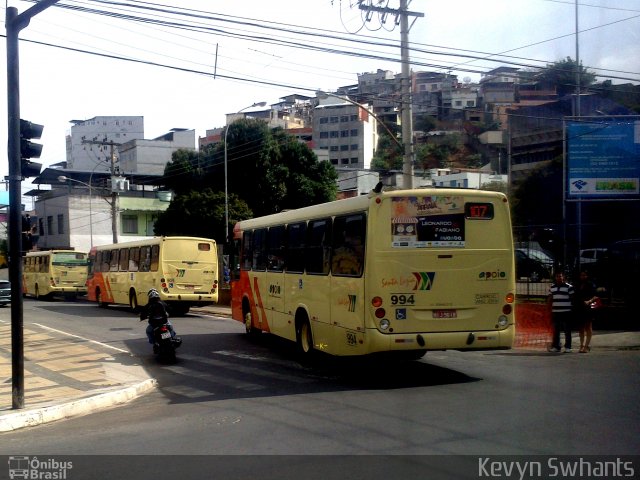 VSLL - Viação Santa Luzia 994 na cidade de Juiz de Fora, Minas Gerais, Brasil, por Kevyn Swhants dos Santos Ribeiro. Número da foto: #1892603.
