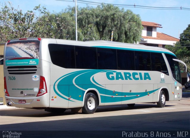 Viação Garcia 7636 na cidade de Maringá, Paraná, Brasil, por Cristiano Soares da Silva. Número da foto: #1890594.