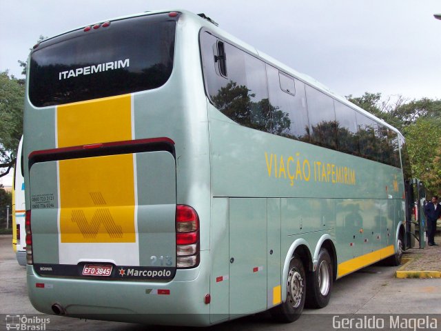 Viação Itapemirim 213 na cidade de São Paulo, São Paulo, Brasil, por Geraldo Magela. Número da foto: #1839290.