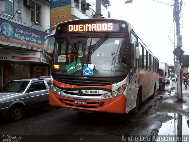 Linave Transportes RJ 146.085 na cidade de Nova Iguaçu, Rio de Janeiro, Brasil, por André Luiz Nascimento. Número da foto: #1839762.