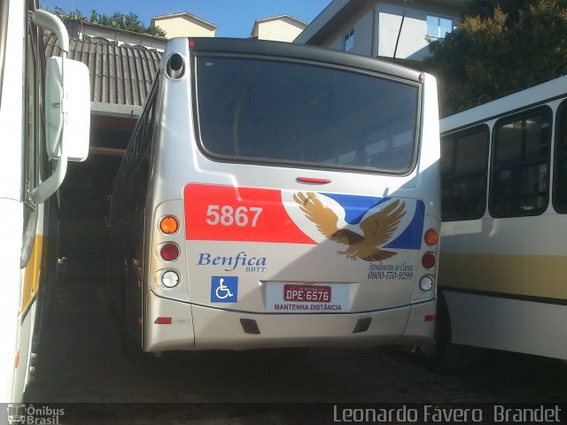 BBTT - Benfica Barueri Transporte e Turismo 5867 na cidade de Barueri, São Paulo, Brasil, por Leonardo Fávero  Brandet. Número da foto: #1839703.
